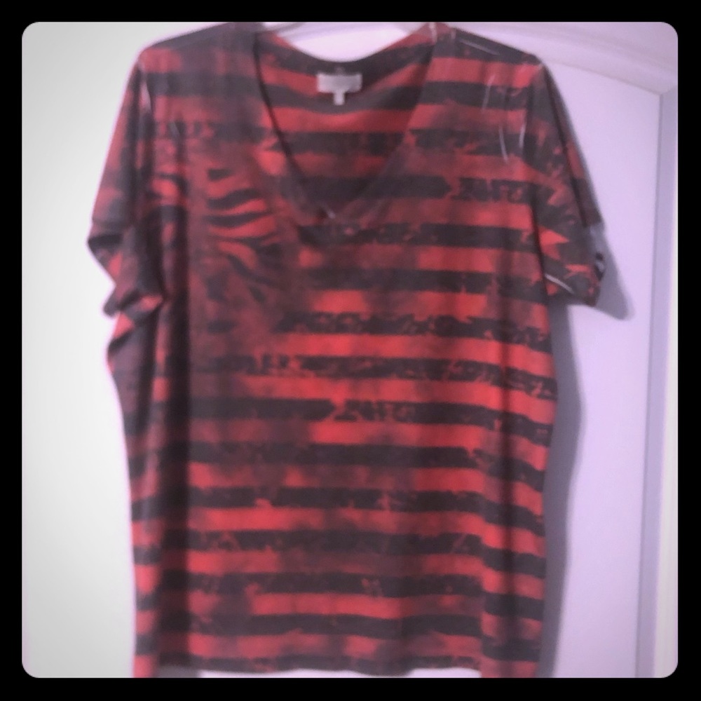 Maurices Plus Size 3X Striped Tee Shirt